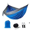 Camping hangmatten met muggennet dubbele lichtgewicht nylon hangmat thuis slaapkamer luie schommel stoel strand campe backpacking door zee DAS108