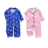 Outono bebê garoto pijama pijamas meninos meninas longas manga curta criança blusa top calça sleepwear crianças camisola crianças pyjamas23 210908