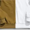 Hommes Japon Tokyo Impression Sweats à capuche Tendance de la mode Automne Adolescent Épissage Couleur Sweats à capuche Designer Mâle Automne Marque Pull Tops