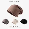 Bonnet/crâne casquettes laine chapeau solide chaud femmes mode décontracté unisexe chapeaux extérieur tricoté bandeau Hariband Bonnet Femme Gorro 2022 Delm2