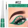 Ny ankomst cmaadu ultimata professionell flytande eyeliner penna 16 färg färgstark glitter glänsande ögonskugga vattentät långvarig