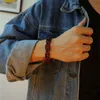 AZIZ BEKKAOUI rouge acier inoxydable Style classique haute qualité vélo chaîne lien pour hommes largeur mode Bracelet