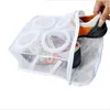 1 st 150 ml Mesh Tvättskor Väskor Dry Shoe Organizer Portable Washing 3D Fashion Storage Bag Home Home