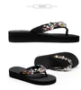 Womens Flip Flops 6.5 Cm Heel-Height Beach Sandals Slippers Female Flat Crystal Diy Personalization Wholesale