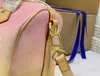Moda de alta qualidade bolsa bolsa feminina lona viajar couro casual size 25-19-15cm m45724 641347