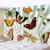 Camess Butterfly Goblen Estetik Çiçek Ev Odası Dekor Doğa Bitki Yatak Odası Başlıklar Duvar Asma Tapiz