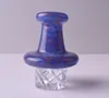 Smoking Colored Glass Bubble Dab Cyclone Riptide Spinning Carb Cap For Flat Top Quartz Banger Nails Water Bongs Pipes