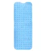 Non-slip Bathtub Mat Long Rectangle 40x100cm Shower Mats Soft Massage Suction Cup Bathroom Accessories Carpet 211130