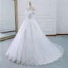 Vestido De Noiva Abiti da sposa con spalle scoperte Abiti da sposa con lacci sul retro Abiti da sposa