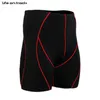 Pantaloncini da corsa Life On Track Gym Sportwear Collant per la compressione della pelle da uomo Bodybuilding Pantaloni sportivi Nero Ciclismo Fitness