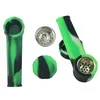 100x Mini Spoon Shape Silicone Pipes Package Opp Bag Portable Silicon Pipe Bong Oil Burner9478582