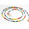 Collane lunghe di perline colorate per collana fatta a mano con ciondolo a forma di conchiglia