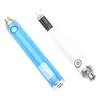 MOQ 20PCS 100% ORIGINAL VARIABLE VOLTAGE VAPE MODS UGO T3 Batteri 1300mAh Dual E Cig Laddare Port 510 Trådkök Pen Micro USB VV PassThrough Daporizer