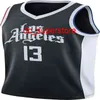 Custom Paul George #13 2020-21 Swingman Jersey genaaid heren vrouwen jeugd XS-6XL basketbal jerseys