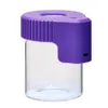 Newled Powiększanie Stash Jar Mag Magnify Wyświetlanie Kontenera Szklana Storage Box USB Lekki Zapach Dowód EWD6027