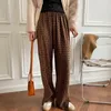 Qooth Wide Leg Pants Woman Loose Elastic High Waist For Women Casual Clothes Velvet Fashion Trousers Streetwear QT407 210609