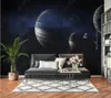 Wallpapers Papel De Parede Abstract Universe Planet Starry Sky Science Fiction Wallpaper Mural,living Room Home Decor