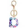 Keychains Luoluoyi Letter Keychain Trendy Creative Colorful 26 English Initial Resin Handbag Keyring Accessories For WomenKeychains