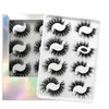 Partihandel Faux Mink Lashes Reusable Natural Long Eyelashes Pack Tjock Fluffy Eyelash Extension Make Up Tools