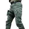 Calças táticas militares urbanas masculinas SWAT Combat Trousers Muitos bolsos à prova d'água resistente ao desgaste Casual Cargo 5XL 220303
