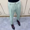 Pantaloni eleganti da uomo autunno inverno Pantaloni da lavoro casual da uomo per uomo Pantaloni da abito streetwear sociali da ufficio Pantaloni da sposa 210527