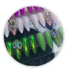 1 g/doos Transparante Holo Nail Glitter Spiegel Aurora Neon Poeders Dust Chameleon Nails Art Chrome Pigment Dompelen Poeder Decoratie