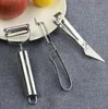 Gemüsefruchtschäler Kartoffel-Werkzeug für Hausküche Edelstahl Nicht-Schlupf-Griff Peers 3pcs/ Set