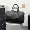 Duffel Taschen große Kapazität Herren -Reisetasche Big Schulter Duffel tragen auf Gepäcktasche gewebt PU Leder schwarze Männer Handtaschen Bol304Q