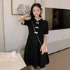 Chinese Cheongsam Design Summer Fashion Women short Sleeves A Line Dress Female Dresses A1441 210428