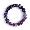 Natural Agate Stone Bracelets Bangles Fashion Men Beaded Strands Irregular Shape Gravel Women Colorful Beads Elastic Bracelet Jewelry Gifts