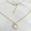 Pendant Necklaces Women Jewelry Set Gold Plated With White Pearl Mother Shell Elegant Female Necklace And Earrings