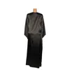 Robes décontractées Femmes Robe ample O Cou Maxi Long Diamants Africain Big Manches Femme Mode Plus Taille Dames Bleu Marine Robes Noires Robe