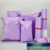 Enveloppe en plastique violet environnemental Sac express adhésif auto-scellant Poly Mailer Expédition postale Pochettes d'emballage