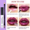 4kleur / set glitter vloeibare lippenstift glanzende diy lip glanst diamant waterdichte langdurige lipgloss kit met ogen lippen borstels