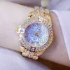 Reloj Mujer Diamond Watches Woman Famous Brand rostfritt stål Kvinnlig armbandsur guldklockor Montre Femme 210527267M