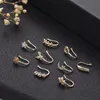 9PC / SET Crystal Butterfly Fake Nose Ring Non Piercing Clip på IndianStyle Heart Cuff Nariz Smycken 220224