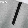 女性のソリッドカラー半袖カジュアルスモークブラウスシャツ基本バックジッパーニットブラザスシックトップスLS7174 210420
