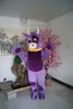 Halloween lila kor maskot kostym tecknad mjölkko anime tema tecken jul karneval fest fancy kostymer vuxen outfit