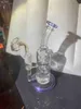 Dab Booreilanden 8 "bong waterpijpen 14.5mm Mannelijke Gezamenlijke Recycler Quartz Banger Glazen Waterleidingen