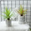 Dekorative Blumen Kränze Sukkulenten Künstliche Pflanzen Vase Grün Hausgarten Schlafzimmer Party Büro Schreibtisch Zimmer Mini Bonsai Innendekoration