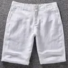 Heren linnen shorts mannen zomer katoen strand korte mannen merk wild leisure losse massief cargo shorts mannen korte heren casual