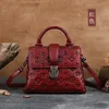 Luxury Small Square Bag Genuine Leather Female Handbag First Layer Cowhide Handbags 2021 Trend Retro Style Shoulder Bags