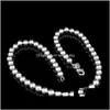 Подвески из бисера, Прямая доставка, 2021, ювелирные изделия с шариком из стерлингового серебра 6 мм, 4 мм, номер 8 мм, 10 мм, серебро 925, однотонные круглые цепочки, ожерелья7423381