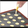 Rolling Pins Boards Nonstick Sile Mat Pastry Puff Perforerad Liner Pad Aron Cookie Bread Mögel För bakning Verktyg Oven Sheet Bakeware MJS IMKMS