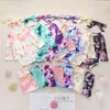 Autunno New Baby Tie-dye Set di abbigliamento Pagliaccetto manica lunga + Pantaloni + Fasce 3 pezzi / set Moda Neonati ragazzo ragazze Abiti sfumati 1324 B3