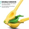 Presse-citron en plastique, outils de cuisine, presse-agrumes à main, Double bol, citron vert, presse-agrumes manuel Orange