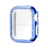 Pour Apple Watch série 6 5 4 SE 3 2 1 étui Bling cristal diamants PC étui de protection pare-chocs pour Iwatch 38mm 40mm 42mm 44mm