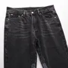 Jean Slim noir délavé Vintage pour hommes, pantalon évasé, streetwearzftc, mode préférée, nouveautés