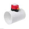 220V Plastic Electric Damper Check 110mm Air Volume Control s For Ventilation Pipe 210727