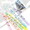 Highlighters 6 st / parti Kärlek Smile Färg Highlighter Pen Tjock markör Fint fodrar Dual-Side Writing Stationery Office School Supplies CB688